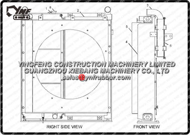 شراء 2364430 كاتربيلر المعدات الثقيلة المشعاعات 320C أجزاء حفارة مادة الألومنيوم online manufacture