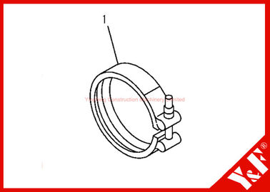 شراء Komatsu يرحل حفار PC200-7 6732-81-8220 مشبك 6D102 محرك online manufacture