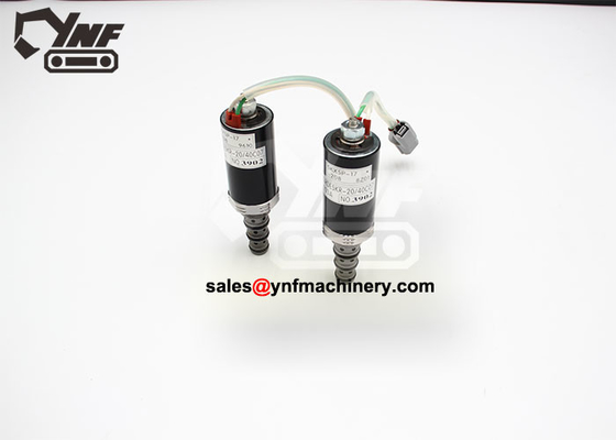 SK260 حفارة أجزاء كهربائية صمام الملف اللولبي الهيدروليكي YN35V00052F1