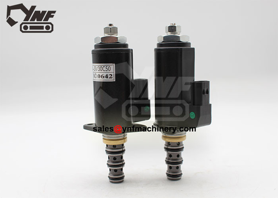 SK15SR PU07001 مضخة هيدروليكية ذراع صغير صمام الملف اللولبي ثنائي السرعات YJ35V00004F1