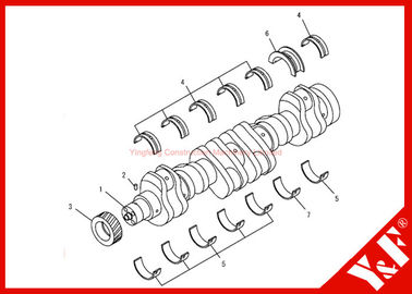 بناء تجهيز Komatsu يرحل حفار عمود Ass'y 6732-31-1211 ترس